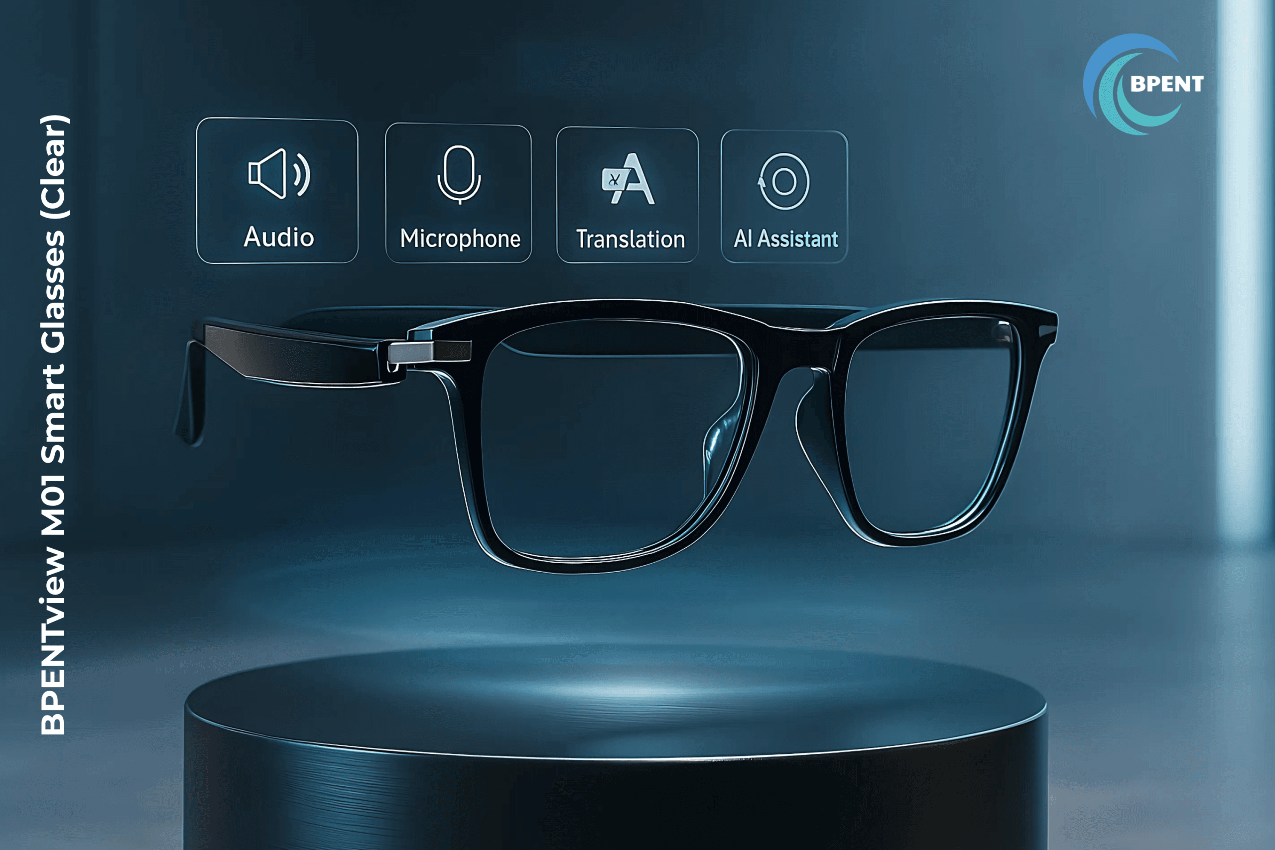 BPENTview M01 Audio Smart Glasses (Clear) - Image 3